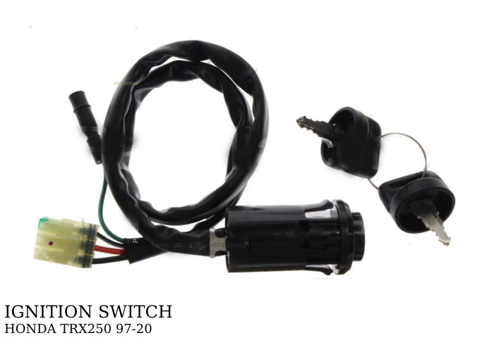 OUMURS Ignition Key Switch For Honda TRX250EX & Recon 250 (2001-2005 & 2002-2017) | Replaces 35100-HN6-A30