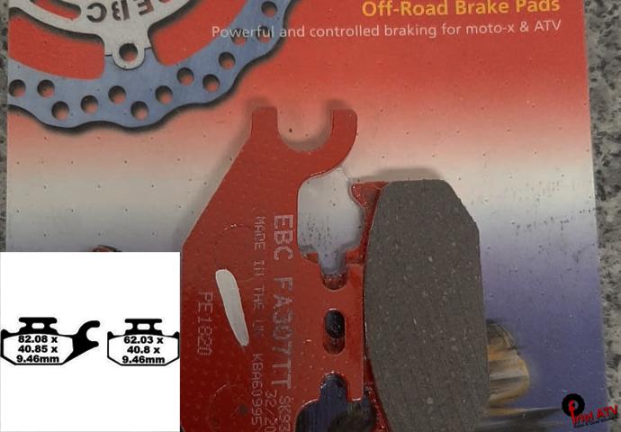(2 Sets) Front Brake Pads For Yamaha Grizzly 450 – British All-Weather Compound